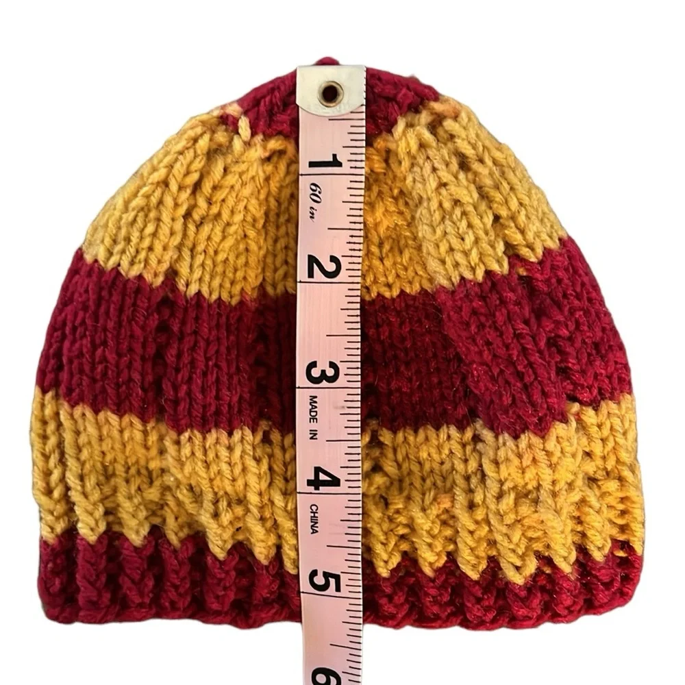 NEW Hand Knit SF 49ers Baby Beanie Newborn